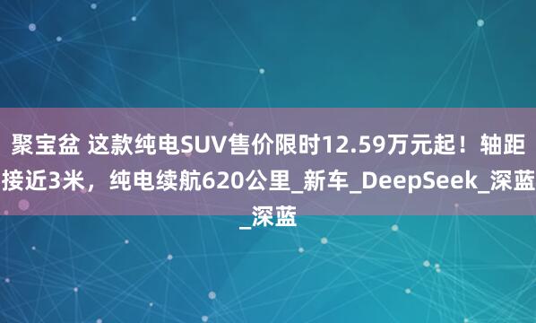 聚宝盆 这款纯电SUV售价限时12.59万元起！轴距接近3米，纯电续航620公里_新车_DeepSeek_深蓝